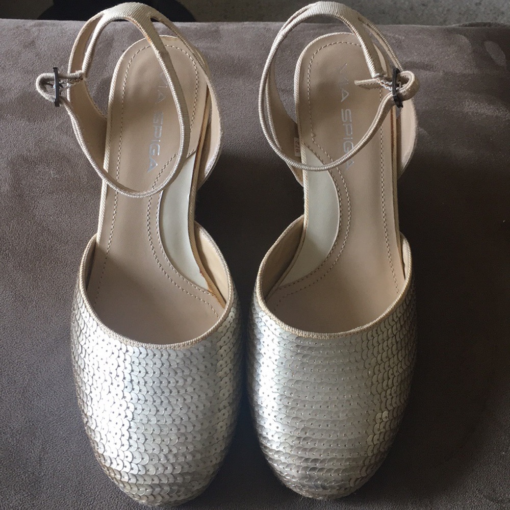 Via Spiga Gold Espadrille